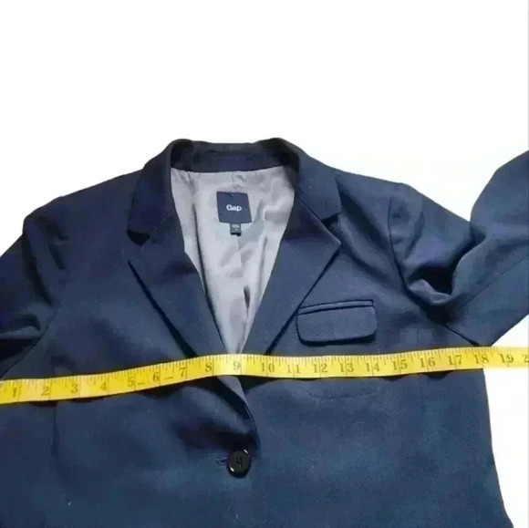Gap Blazer Professional Staple Elevated Basic Womens 4 Single Breasted Navy Blue - Picture 10 of 13